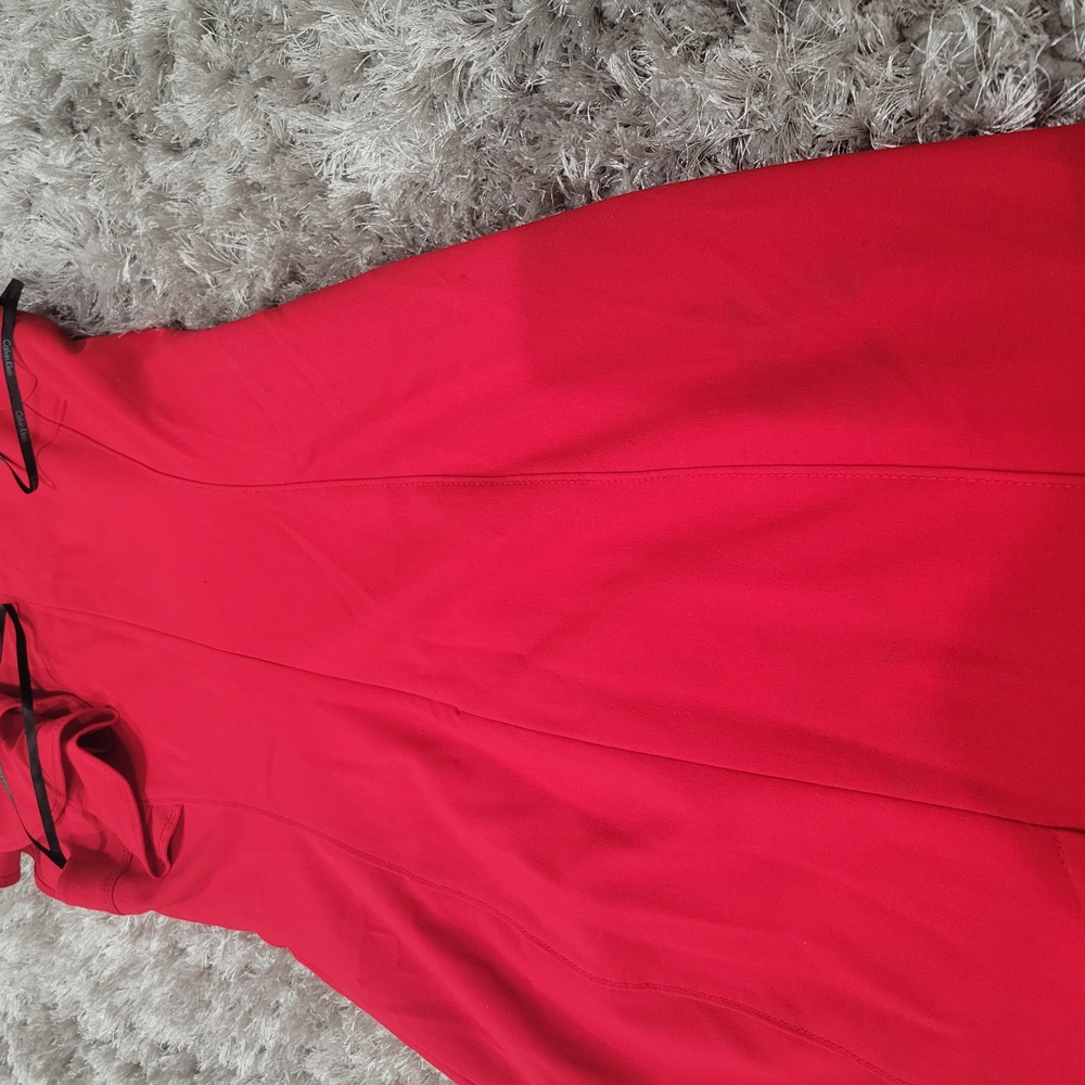 Calvin Klein Red Midi Dress